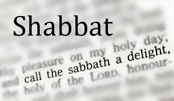 bible focusing on phrase about the sabbath